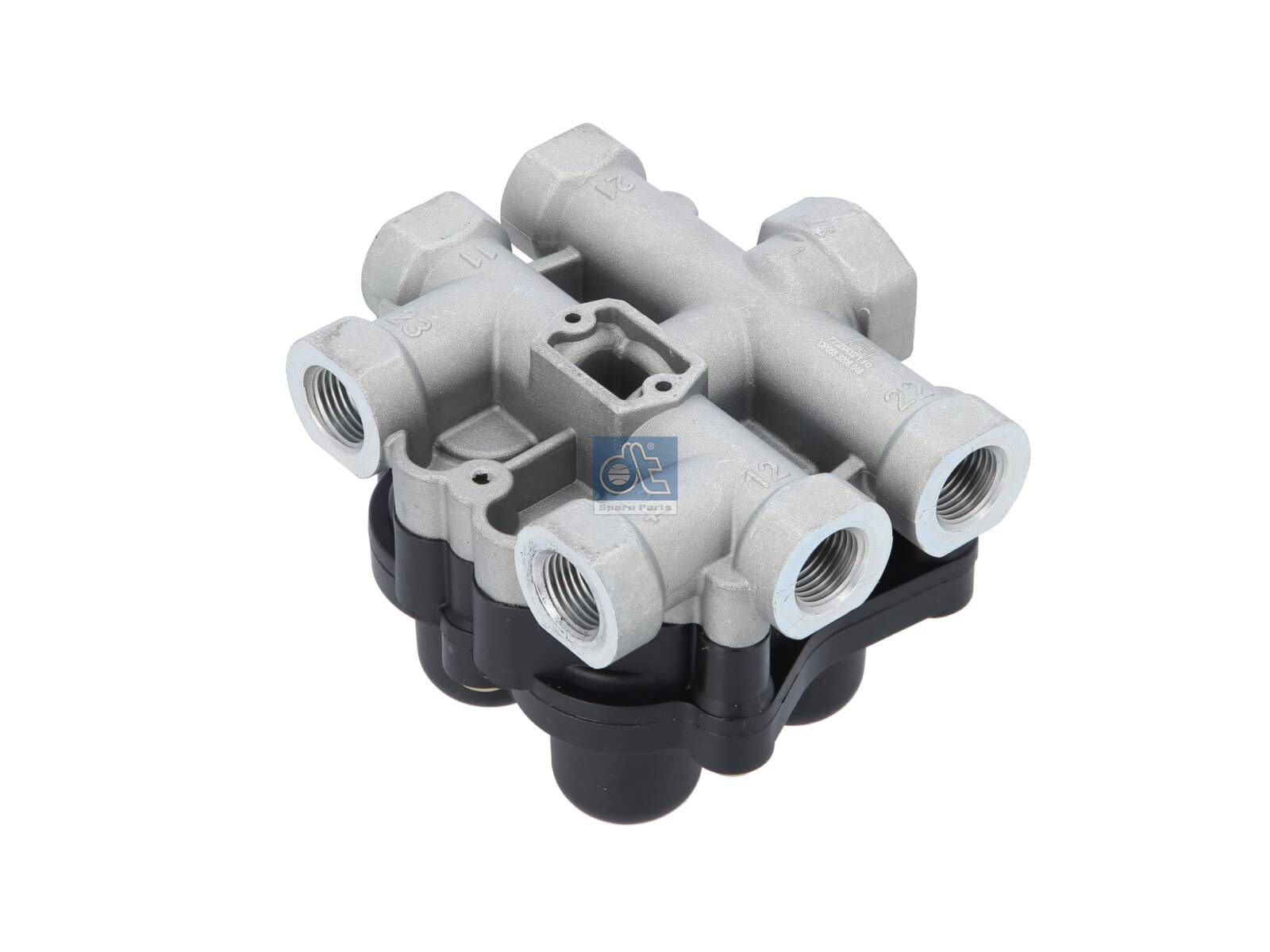 DT Spare Parts 2.44048 4-circuit-protection valve, M16 x 1,5, M22 x 1,5, max. 20 bar, Po21: 6.3 bar, Po22: 6.3 bar, Po23: 5.8 bar, Po24: 5.8 bar, Pc21: 5 bar, Pc22: 5 bar, Pc23: 4.5 bar, Pc24: 4.5 bar