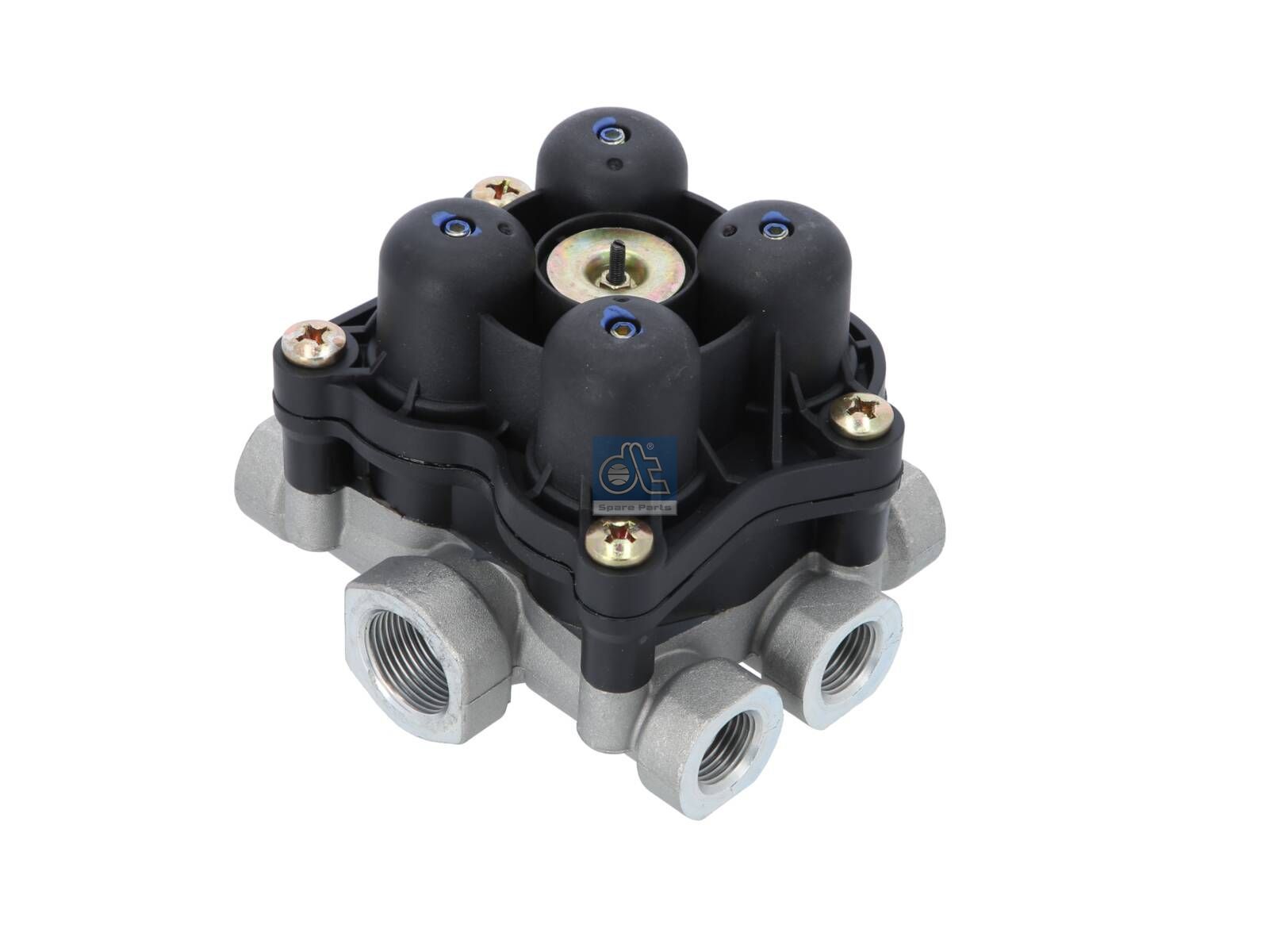 DT Spare Parts 2.44048 4-circuit-protection valve, M16 x 1,5, M22 x 1,5, max. 20 bar, Po21: 6.3 bar, Po22: 6.3 bar, Po23: 5.8 bar, Po24: 5.8 bar, Pc21: 5 bar, Pc22: 5 bar, Pc23: 4.5 bar, Pc24: 4.5 bar