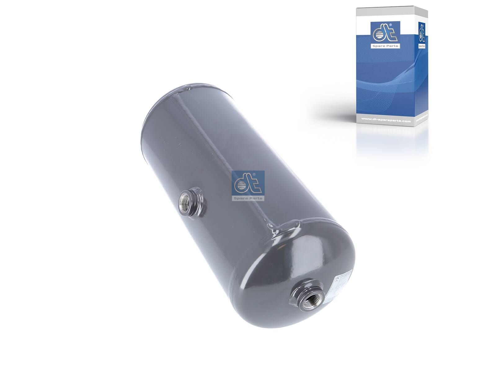 DT Spare Parts 2.44353 Air tank, 6 l, D: 165 mm, M22 x 1,5, L: 401 mm, 20 bar