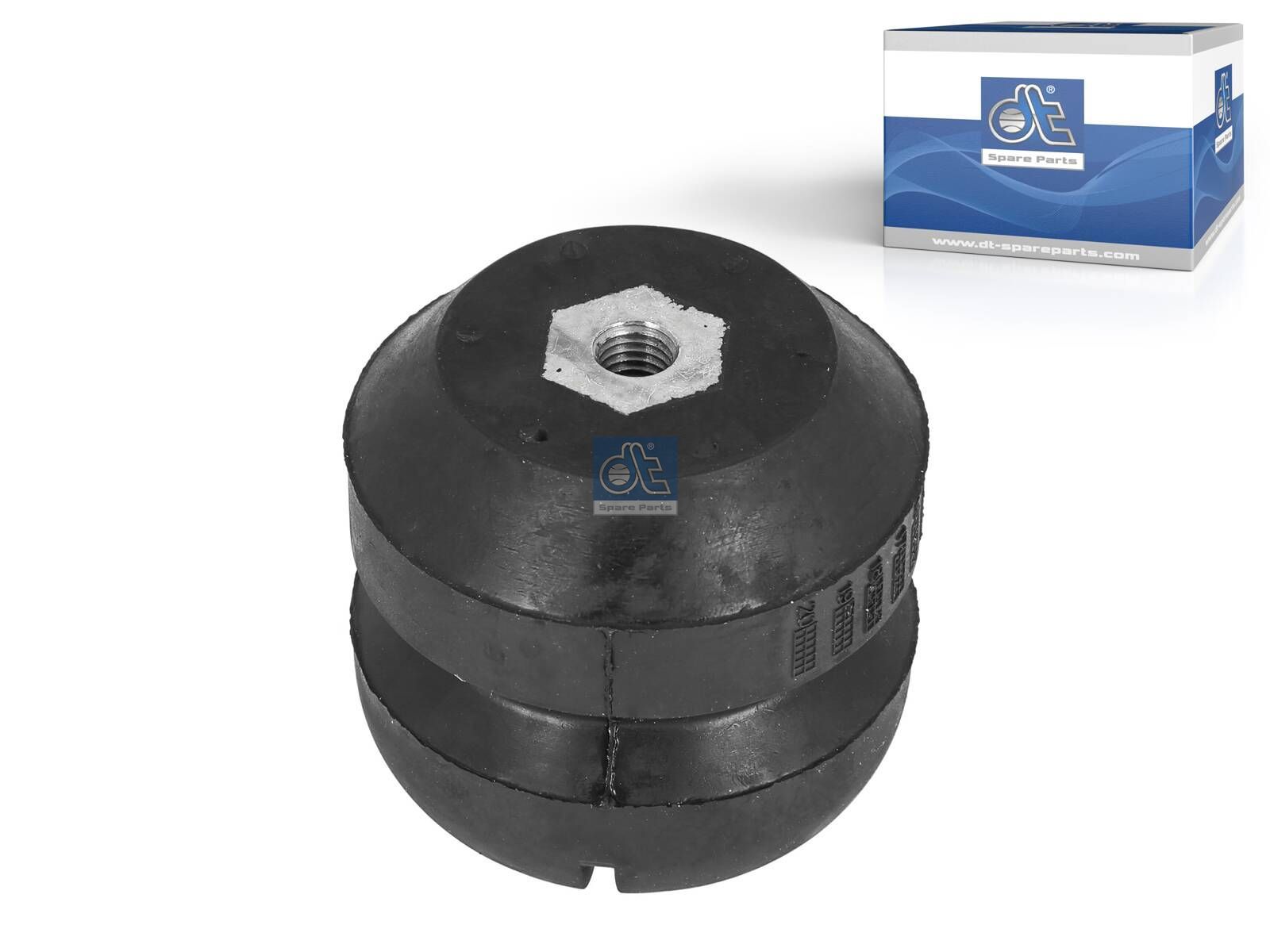 DT Spare Parts 2.61008 Rubber buffer, d: 29 mm, D: 96 mm, M14 x 2, H: 96 mm