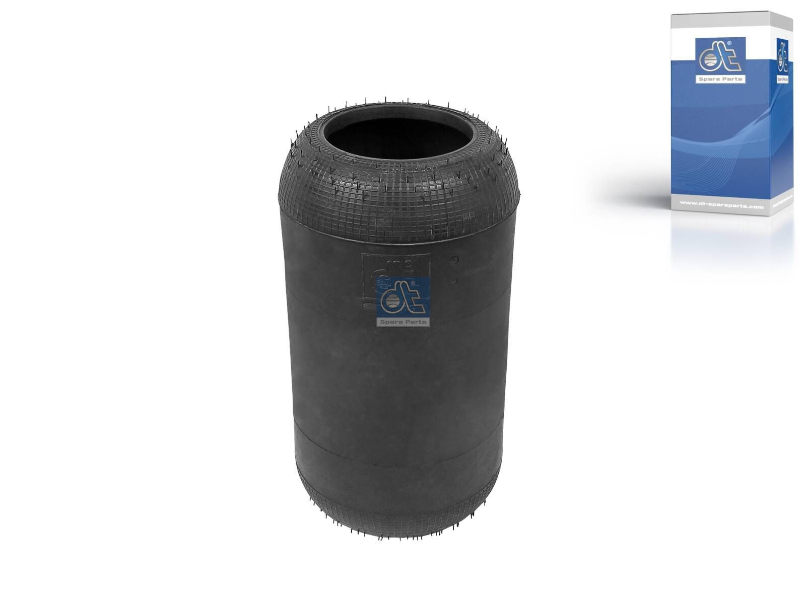 DT Spare Parts 2.62429 Air spring, without piston, d: 130.8 mm, D: 218 mm, L: 400 mm
