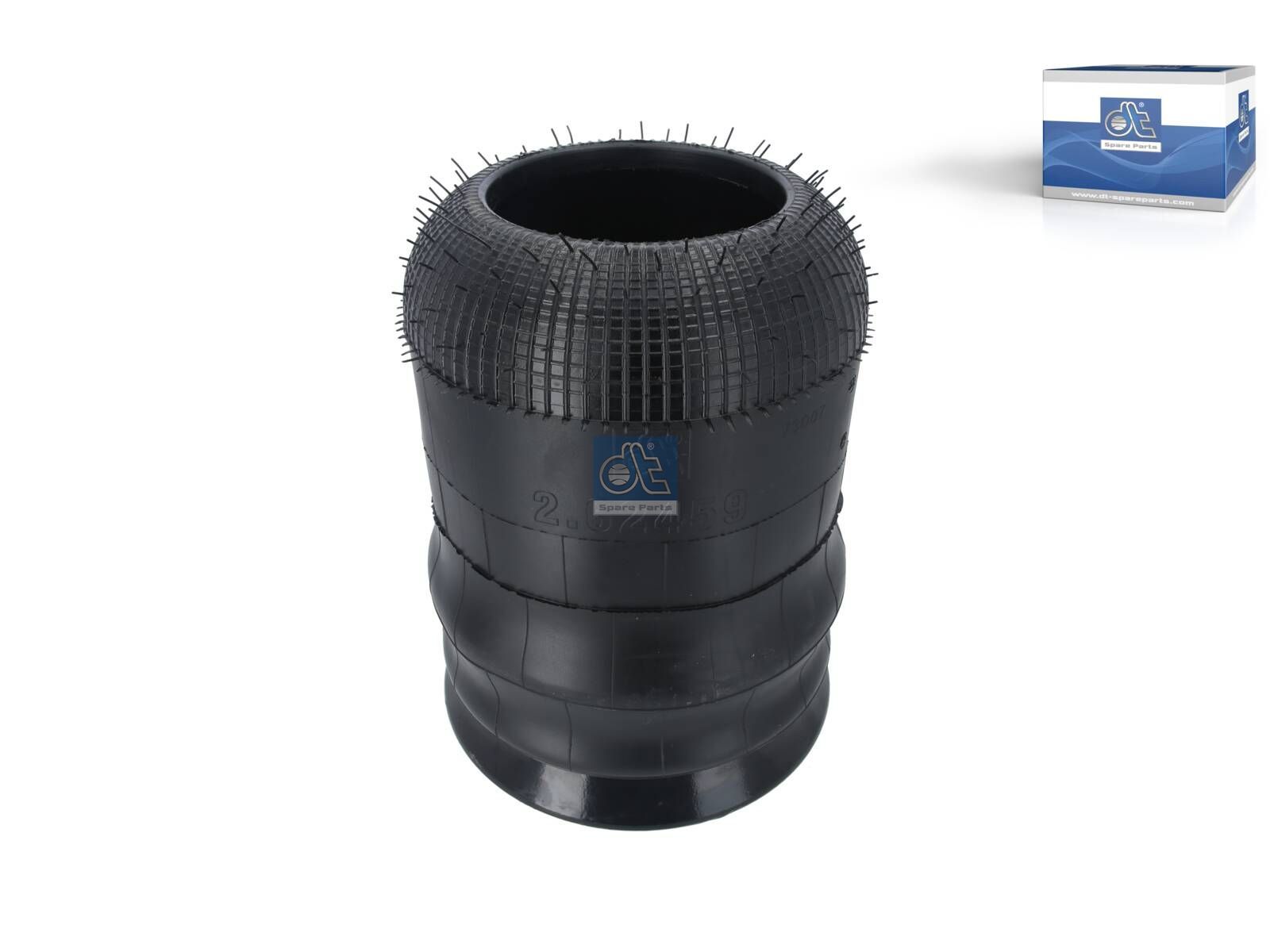 DT Spare Parts 2.62459 Air spring, with steel piston, d: 130.8 mm, Dmax: 335 mm, L: 231 mm