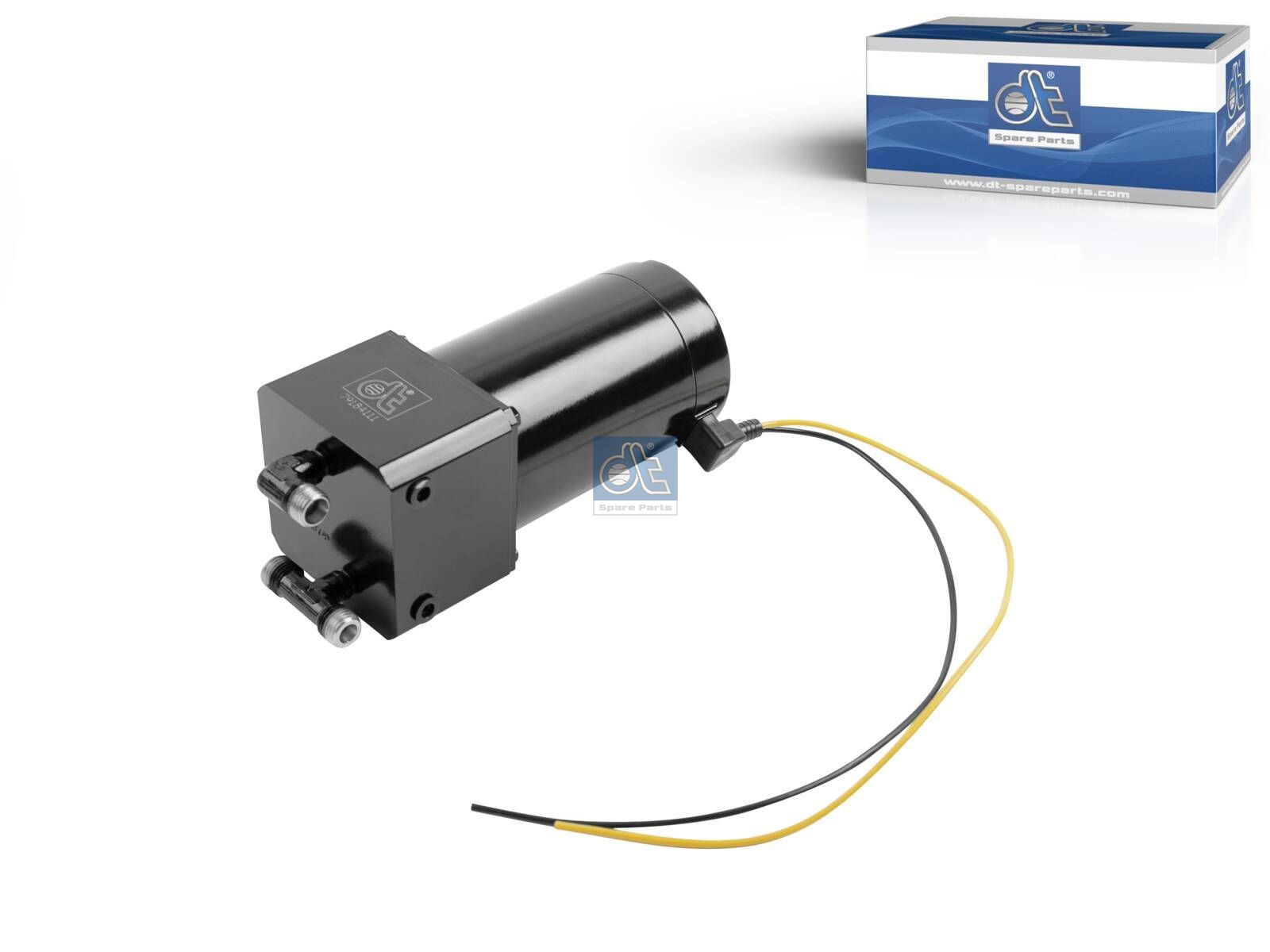 DT Spare Parts 2.70109 Cabin tilt pump, electrical, L: 80 mm, W: 80 mm, H: 141 mm, 280 bar, Pov: 370 bar