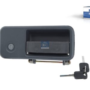 DT Spare Parts 2.72118SP Outside door handle, right, with lock cylinder and key