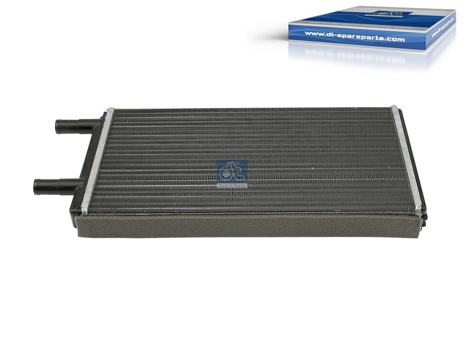 DT Spare Parts 2.76003 Heat exchanger, L: 370 mm, Lmax: 470 mm, W: 195 mm, H: 50 mm, T: 42 mm
