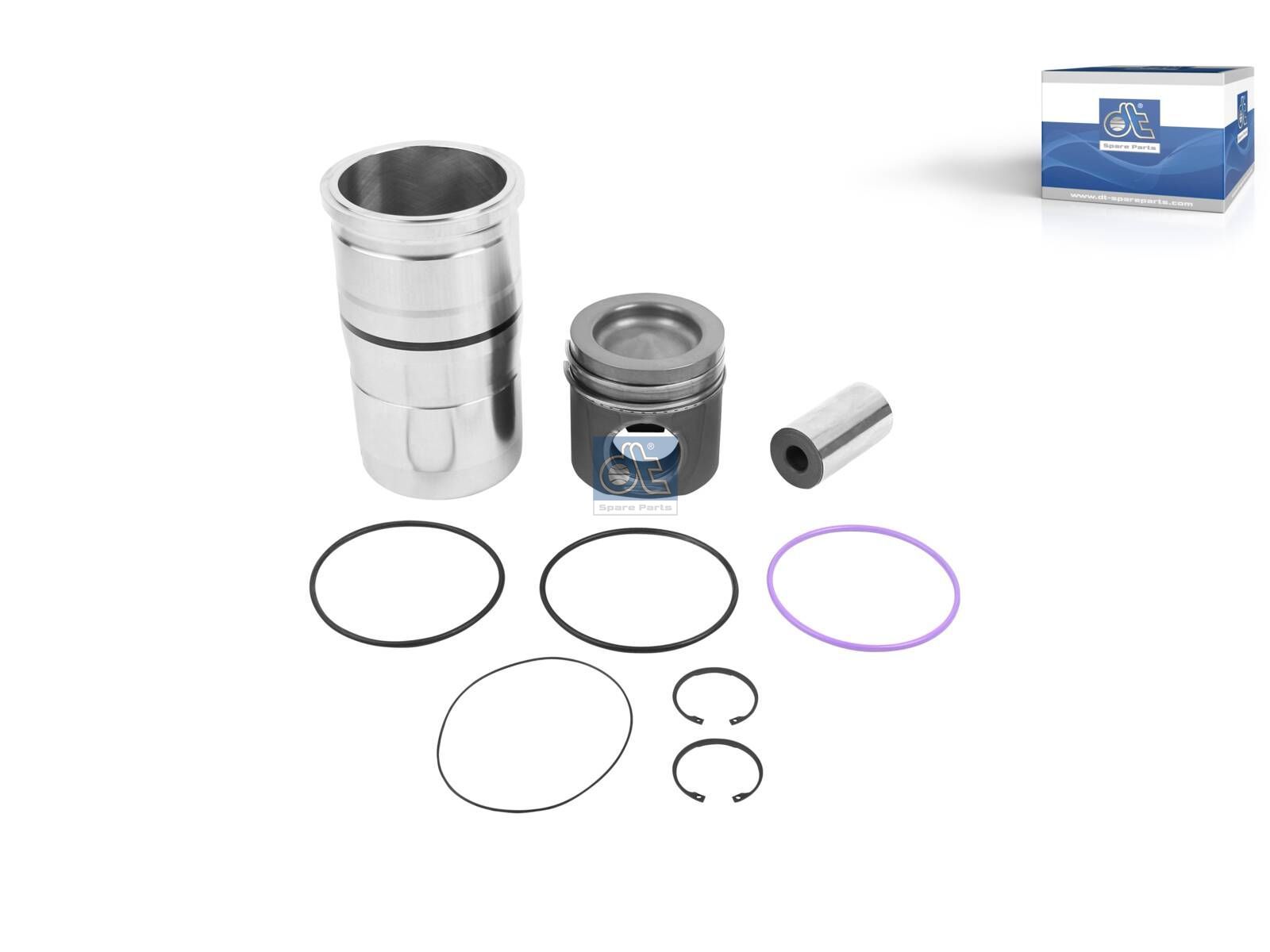 DT Spare Parts 2.90116 Piston with liner, D: 131 mm