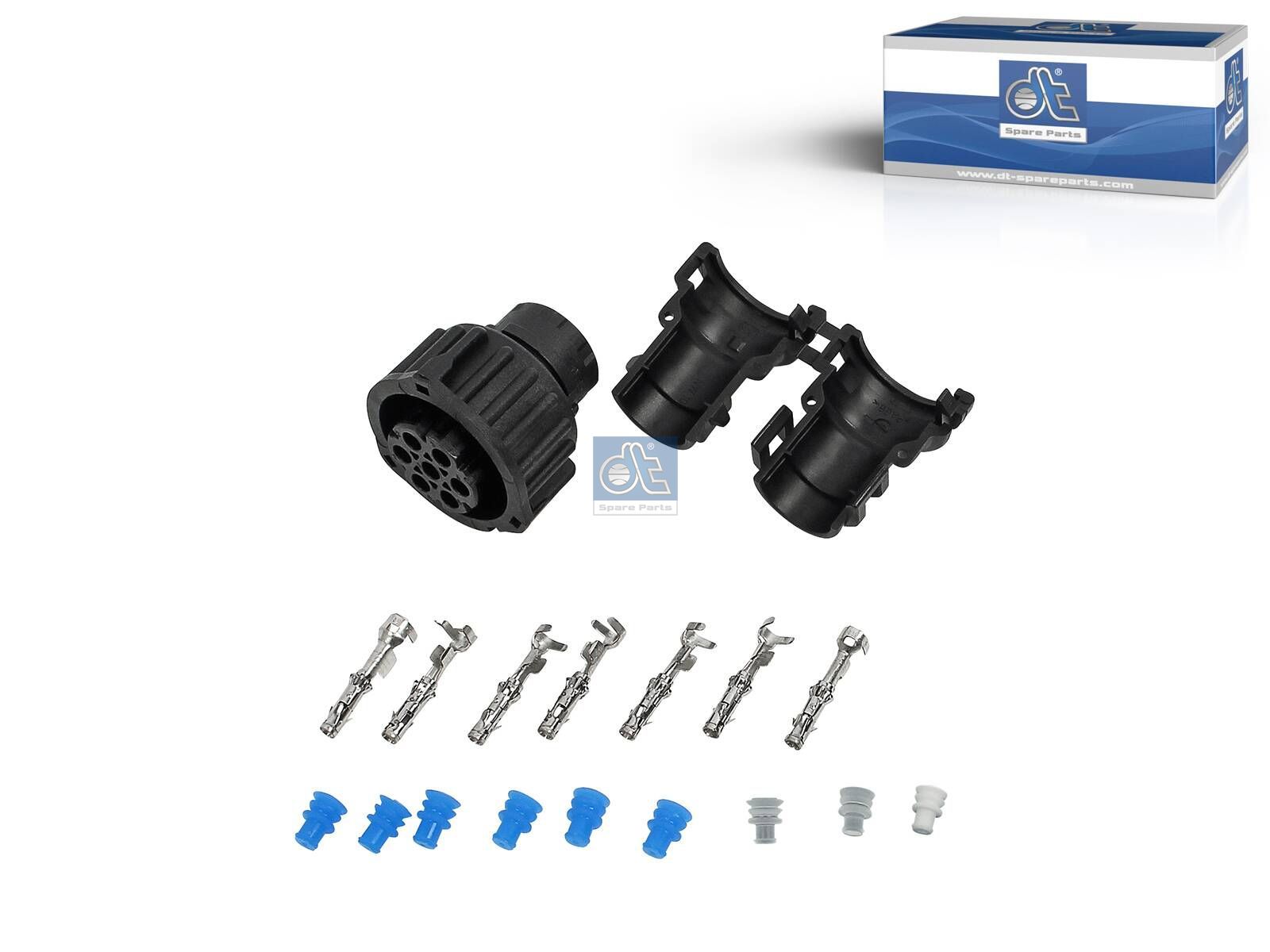 DT Spare Parts 2.92600 Repair kit, plug, α: 180 °, 7 poles