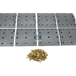 DT Spare Parts 2.94055 Drum brake lining kit, axle kit - oversize, W: 175 mm, S: 19.4 mm