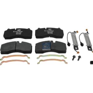 DT Spare Parts 2.94099 Disc brake pad kit, with wear indicators, W: 210 mm, S: 30 mm, H: 93 mm