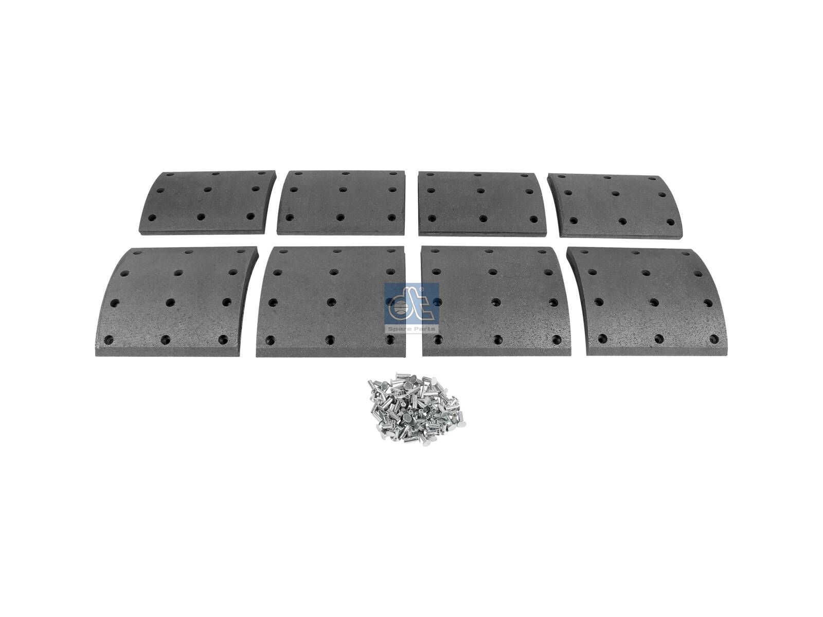DT Spare Parts 2.94177 Drum brake lining kit, axle kit - oversize, W: 203 mm, S: 21 mm