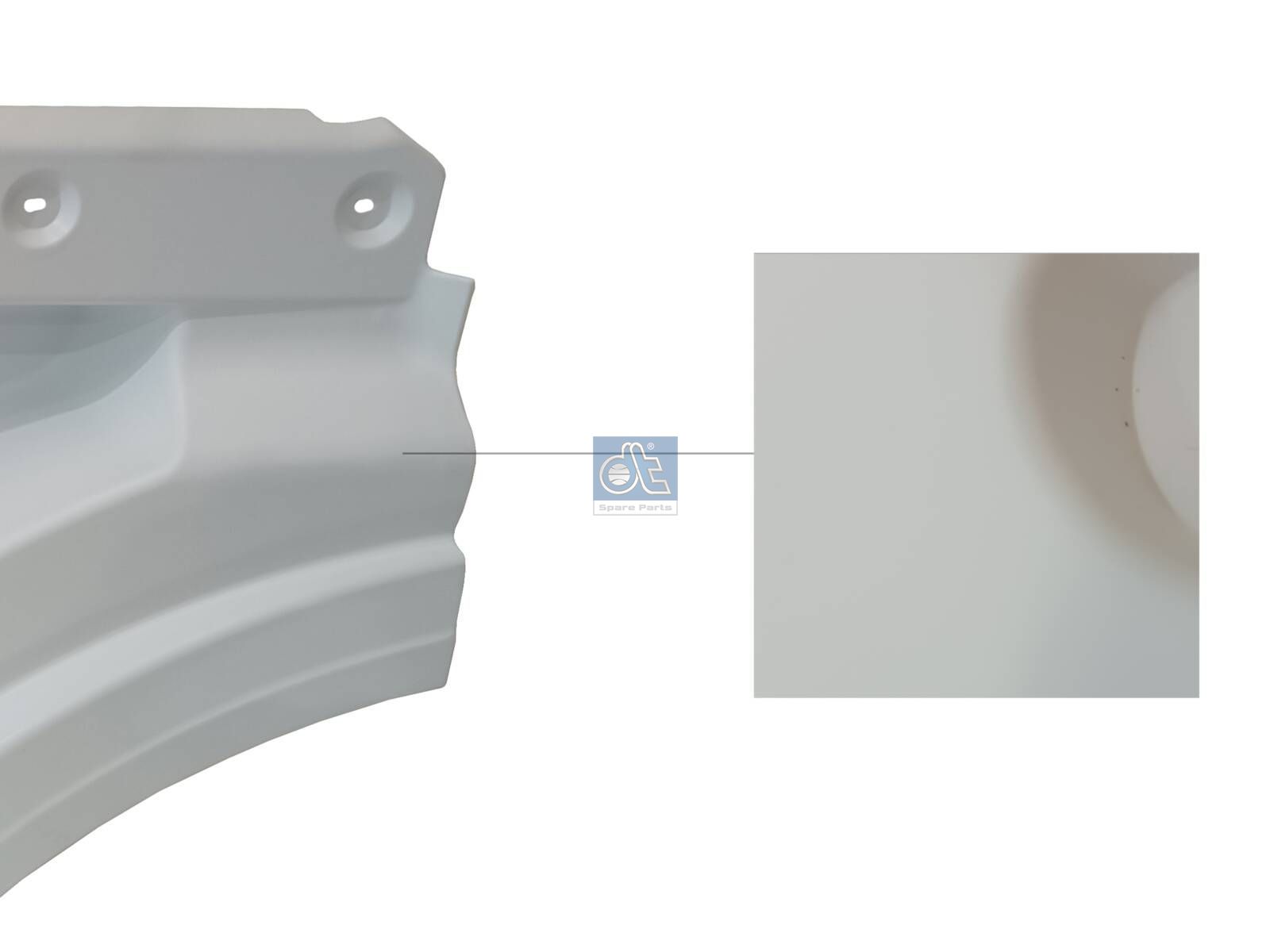 DT Spare Parts 3.00091 Step well case, left, white