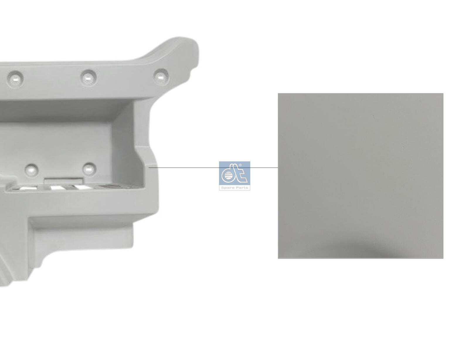 DT Spare Parts 3.00092 Step well case, right, white
