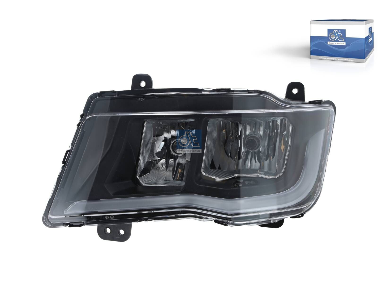 DT Spare Parts 3.00202 Headlamp, left, with headlamp range control