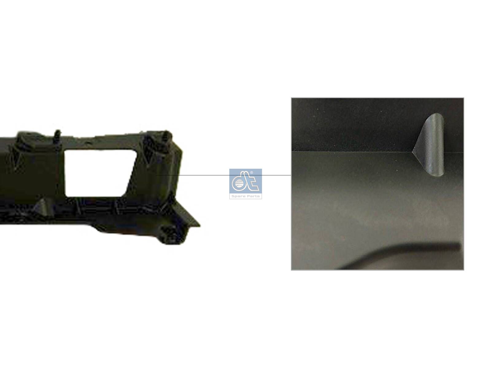 DT Spare Parts 3.00247 Console, fender extension, left