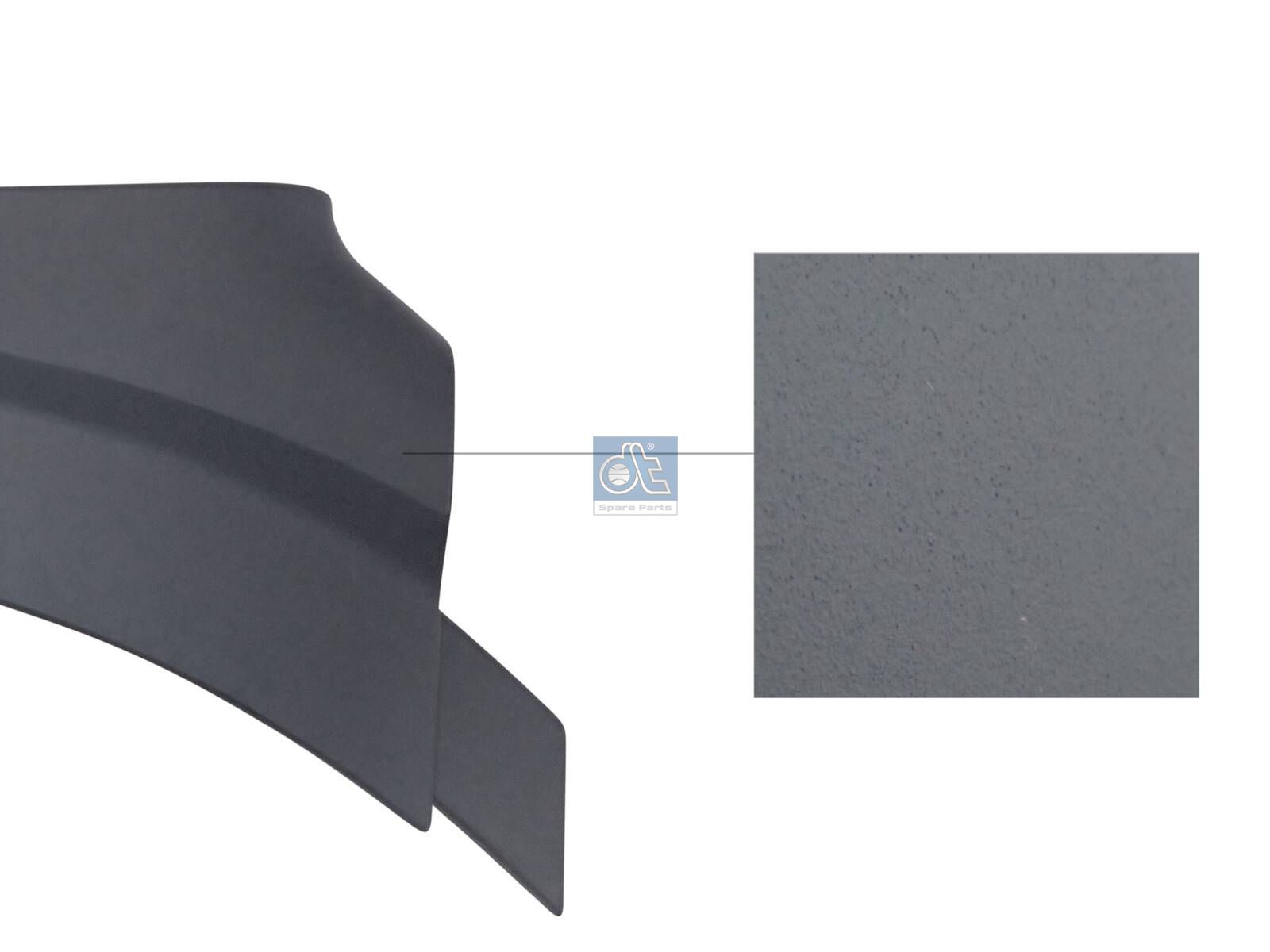 DT Spare Parts 3.00352 Fender trim plate, right