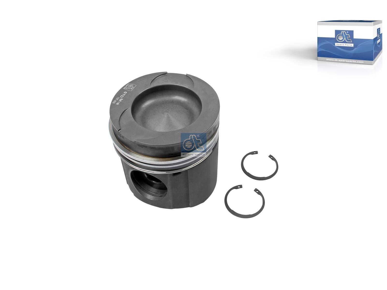DT Spare Parts 3.10139 Piston, complete with rings, D: 128 mm, L: 134.3 mm