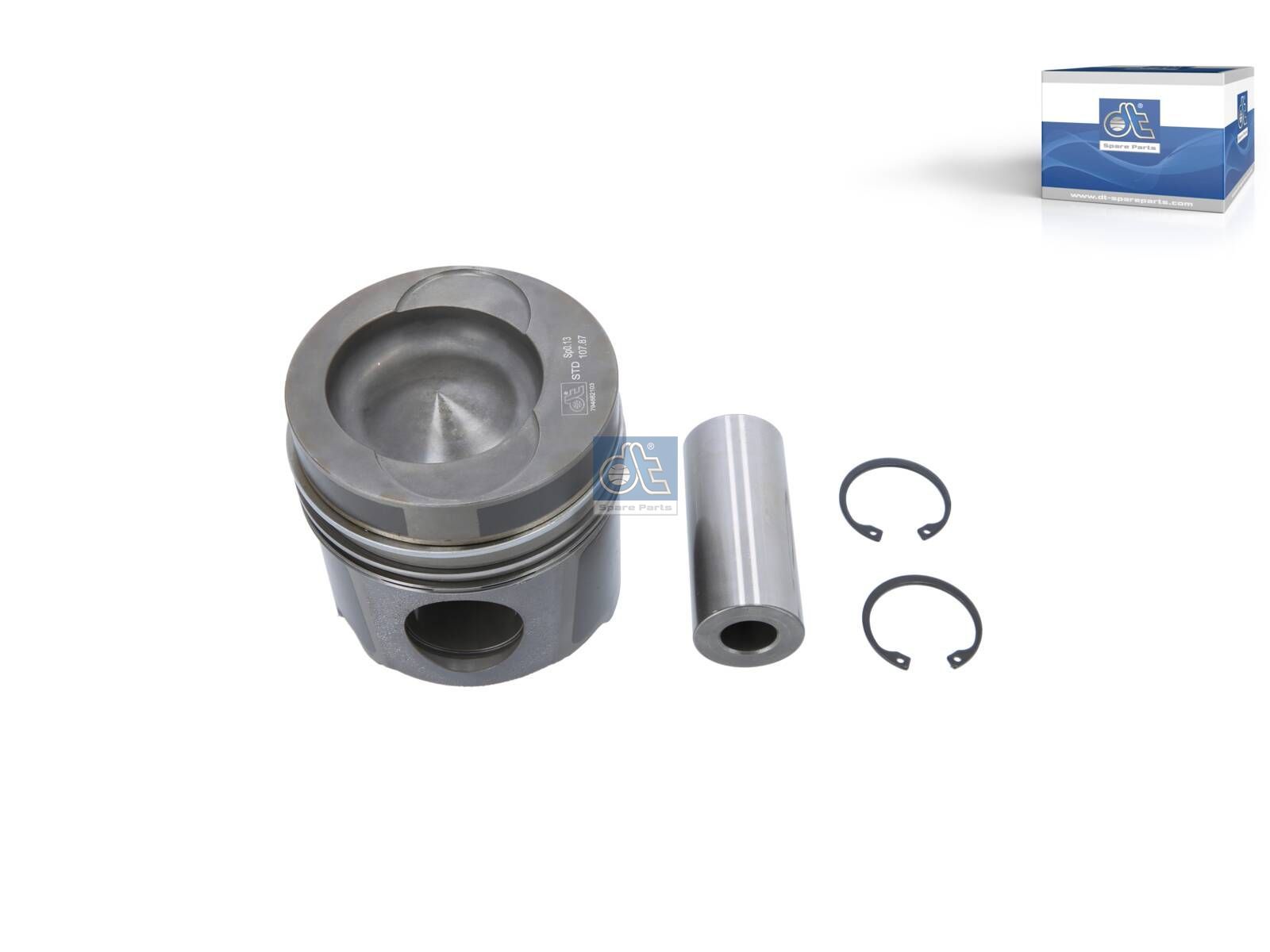 DT Spare Parts 3.10140 Piston, complete with rings, D: 108 mm, L: 113 mm