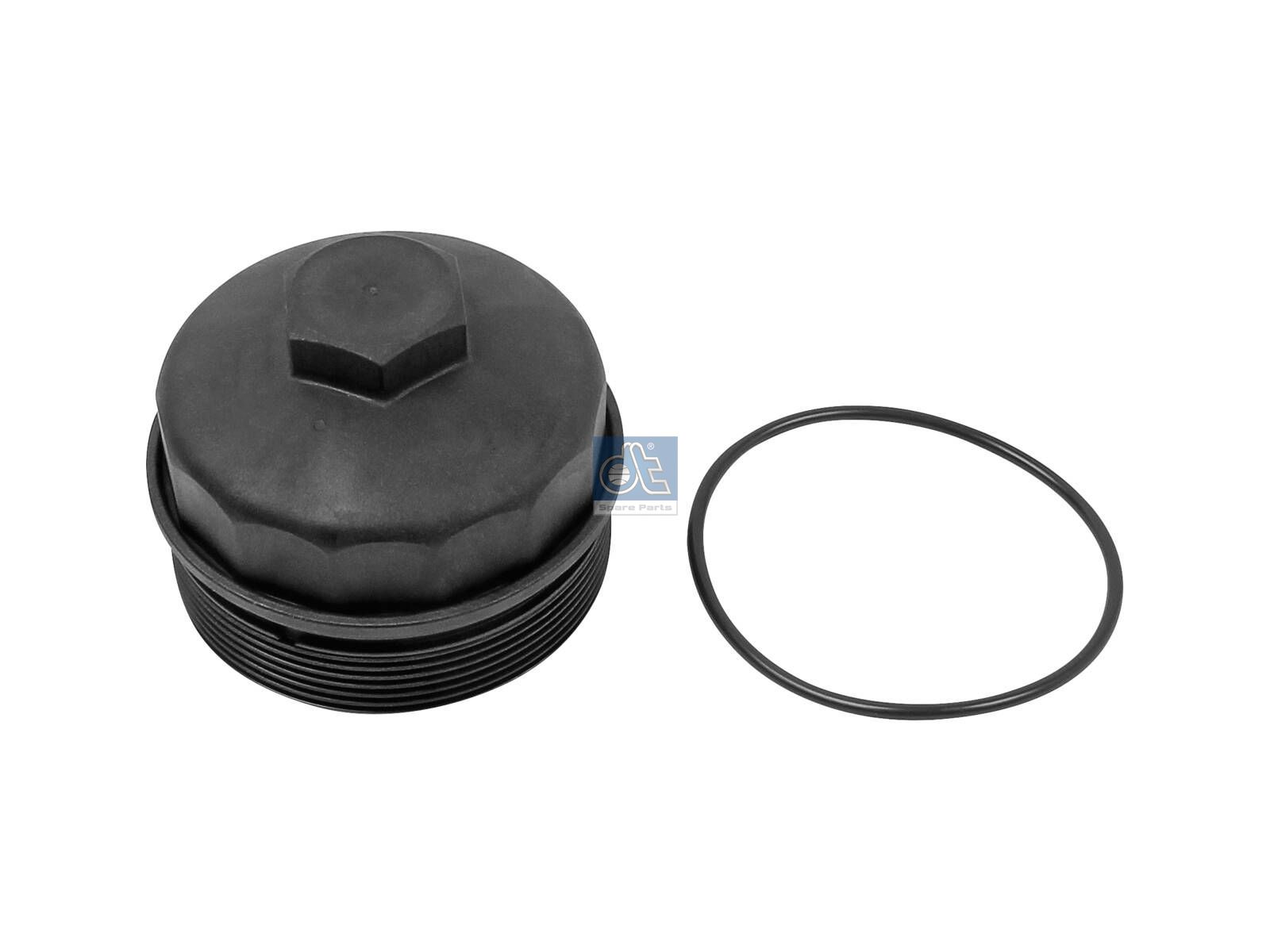 DT Spare Parts 3.14153 Oil filter cover, with o-ring, d: 41 mm, D: 105 mm, H: 80.5 mm