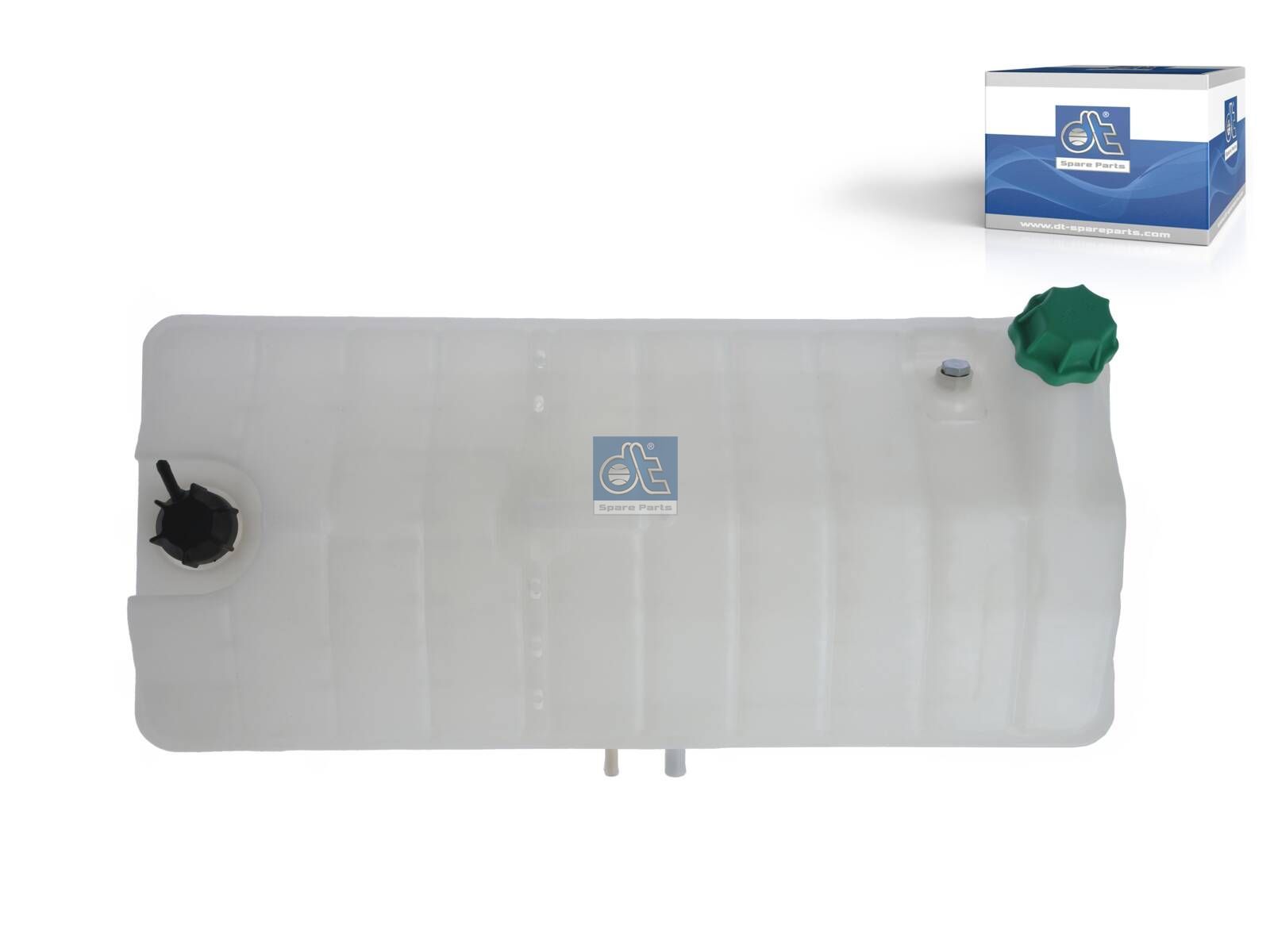 DT Spare Parts 3.16233 Expansion tank, with cap, without sensor, 5.6 l, L: 742 mm, W: 321 mm, T: 130 mm
