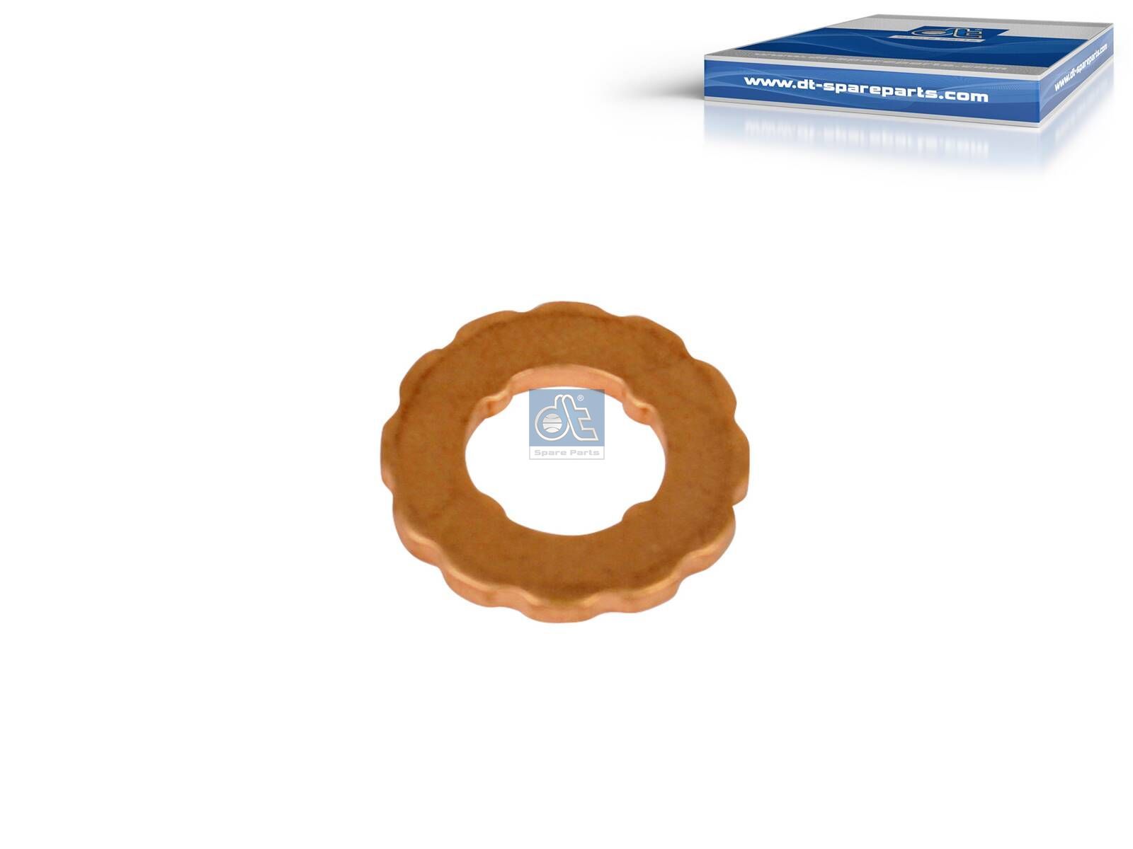 DT Spare Parts 3.20024 Copper washer, d: 7 mm, D: 14.5 mm, S: 1.5 mm