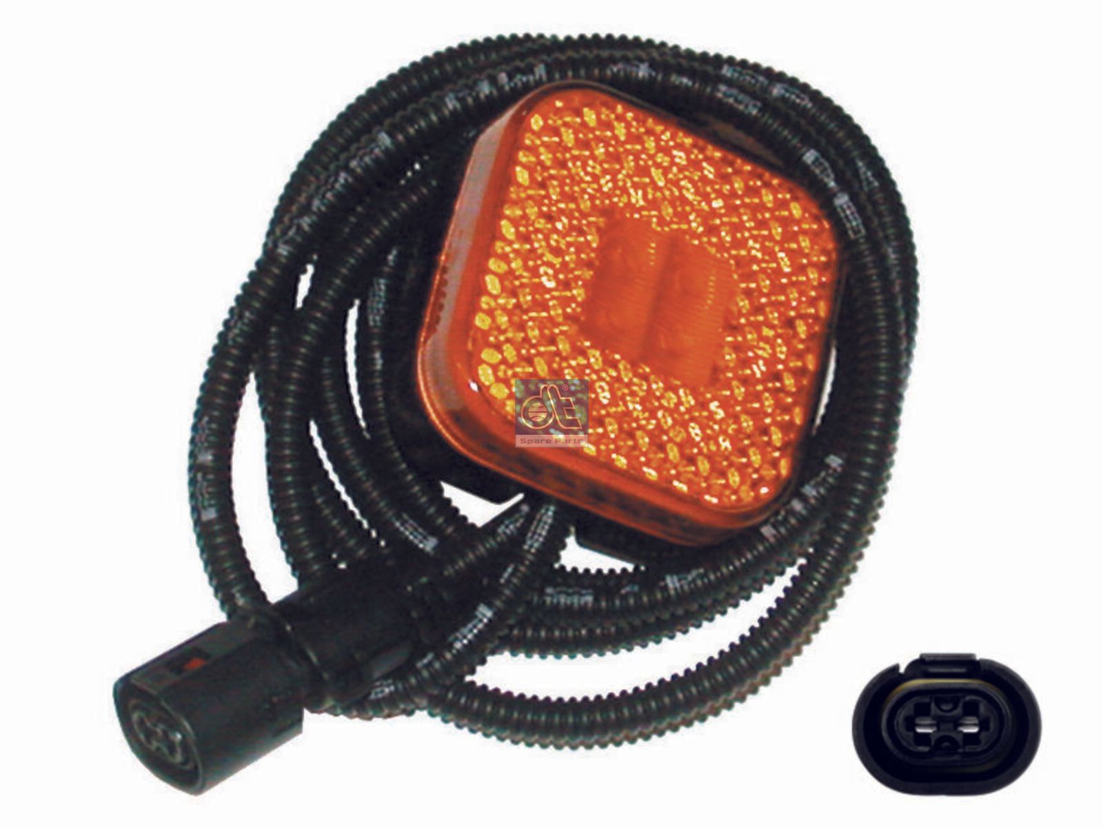 DT Spare Parts 3.31110 Side marking lamp, with plug, 24 V