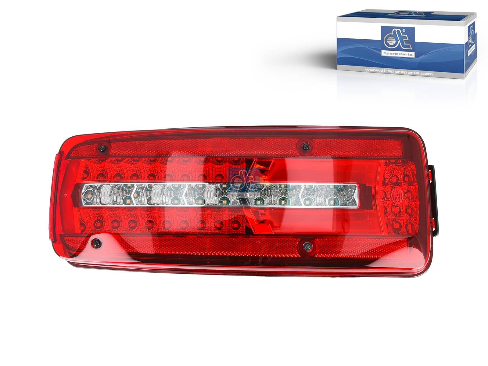 DT Spare Parts 3.32026SP Tail lamp, left, with license plate lamp