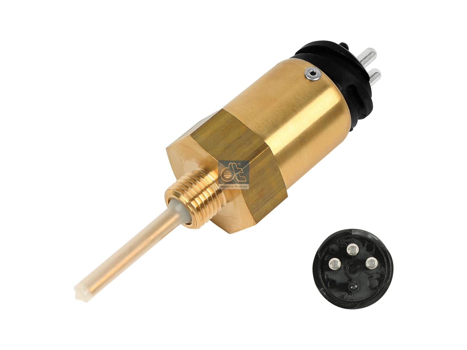 DT Spare Parts 3.37012 Level sensor, 24 V, D: 29 mm, M14 x 1,5, SW: 30, L: 47 mm, 3 poles
