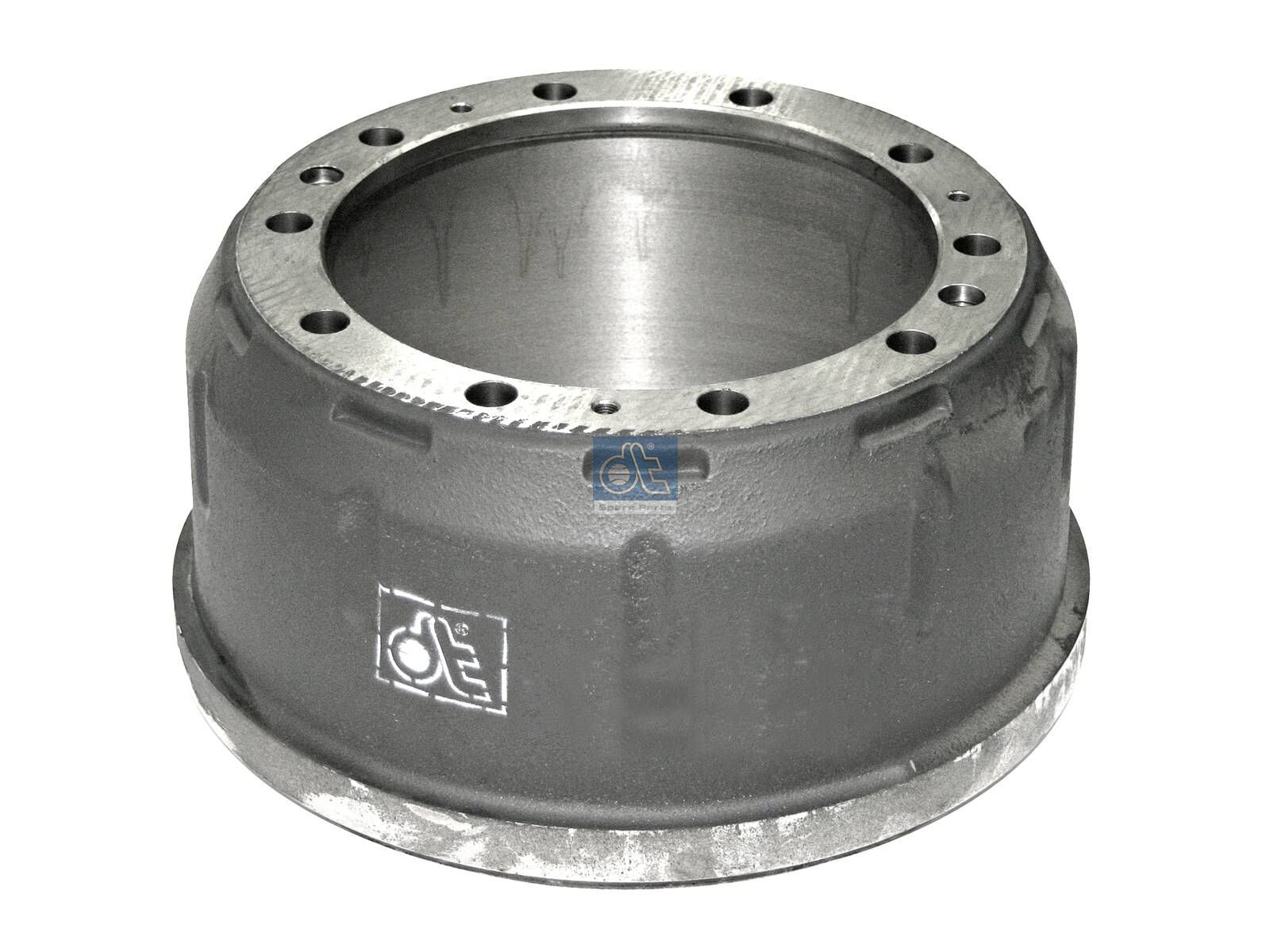 DT Spare Parts 3.62002 Brake drum, D: 410 mm, 10 bores, b: 23 mm, P: 335 mm, d: 298 mm, H: 232 mm, B: 187 mm
