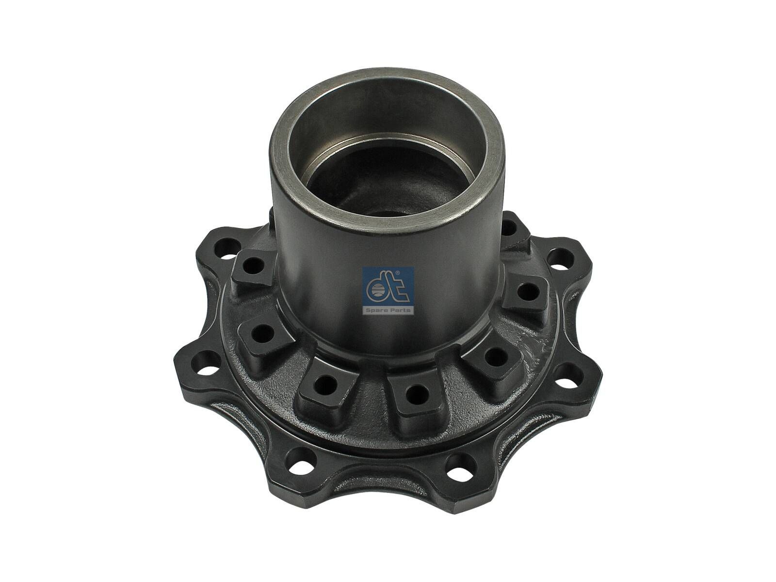 DT Spare Parts 3.67640 Wheel hub, without bearings, d1: 85 mm, d2: 120 mm, D: 322 mm, 8 bores, b: 20 mm, H: 161 mm
