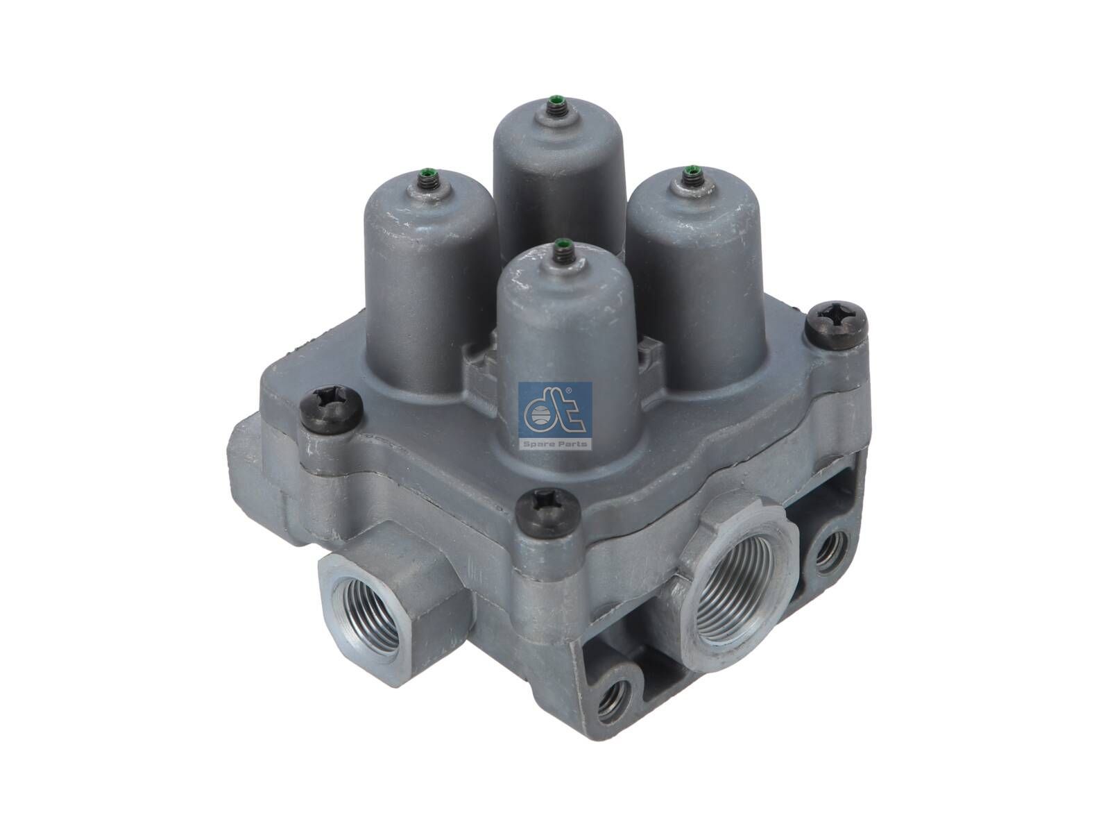 DT Spare Parts 3.72082 4-circuit-protection valve, M16 x 1,5, M22 x 1,5, max. 13 bar, Po21: 6.9 bar, Po22: 6.9 bar, Po23: 7 bar, Po24: 6.9 bar, Pc21: 6.4 bar, Pc22: 6.4 bar, Pc23: 6.4 bar, Pc24: 6.4 bar