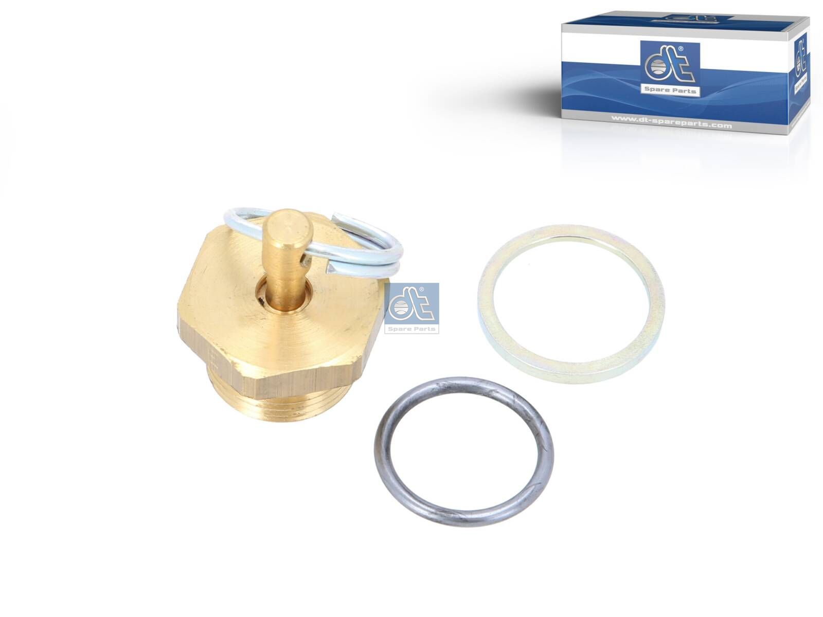 DT Spare Parts 3.72185 Water drain valve, M22 x 1,5, SW: 27, H: 17.5 mm
