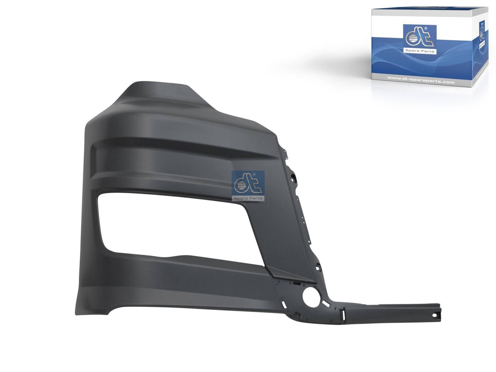 DT Spare Parts 3.79984 Bumper corner, right, grey