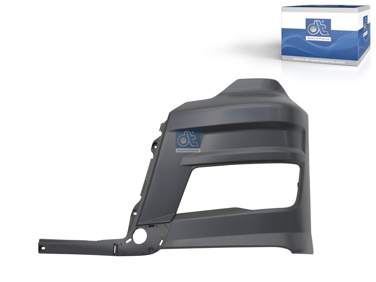 DT Spare Parts 3.79985 Bumper corner, left, grey