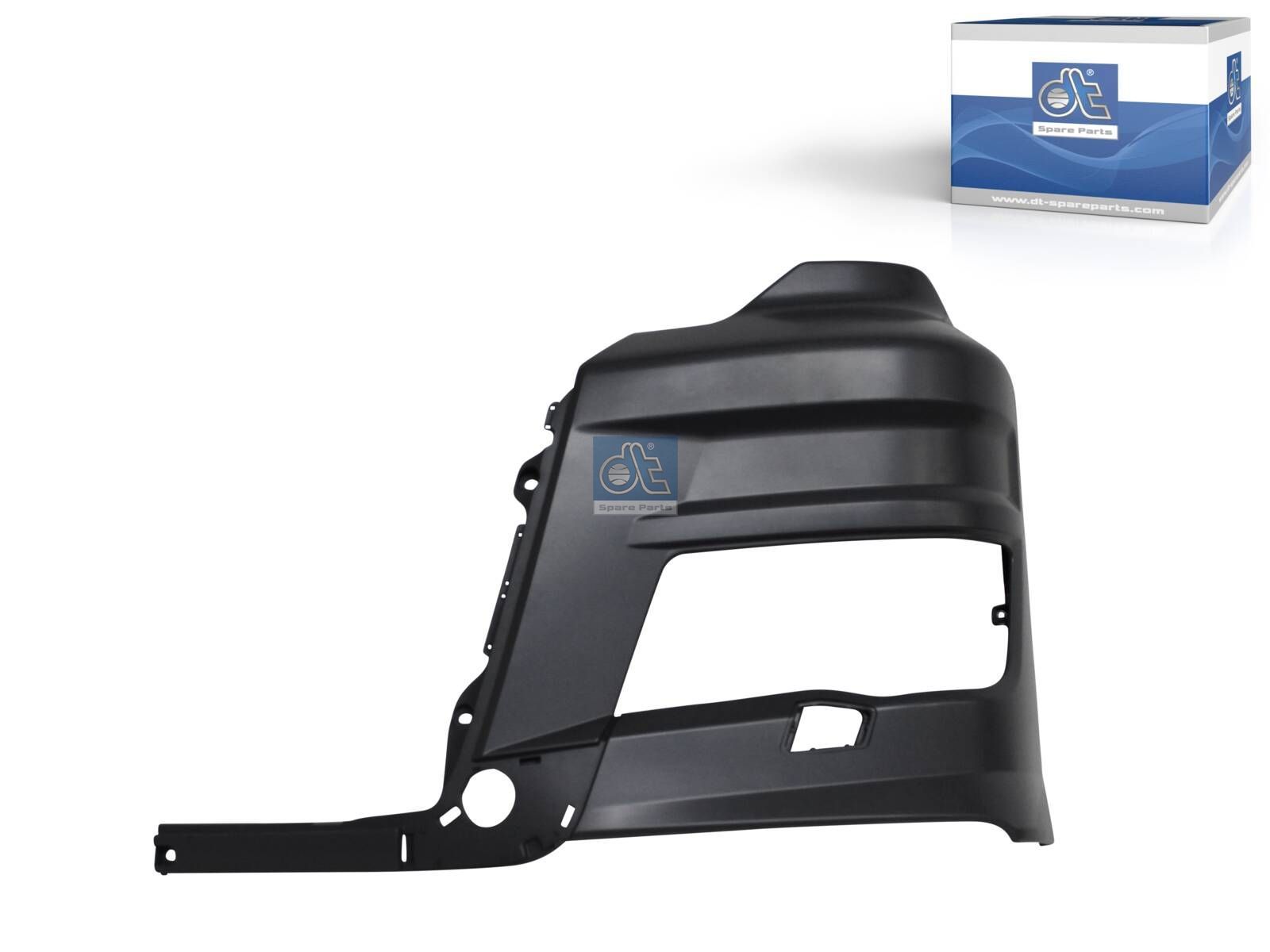 DT Spare Parts 3.79989 Bumper corner, left, grey