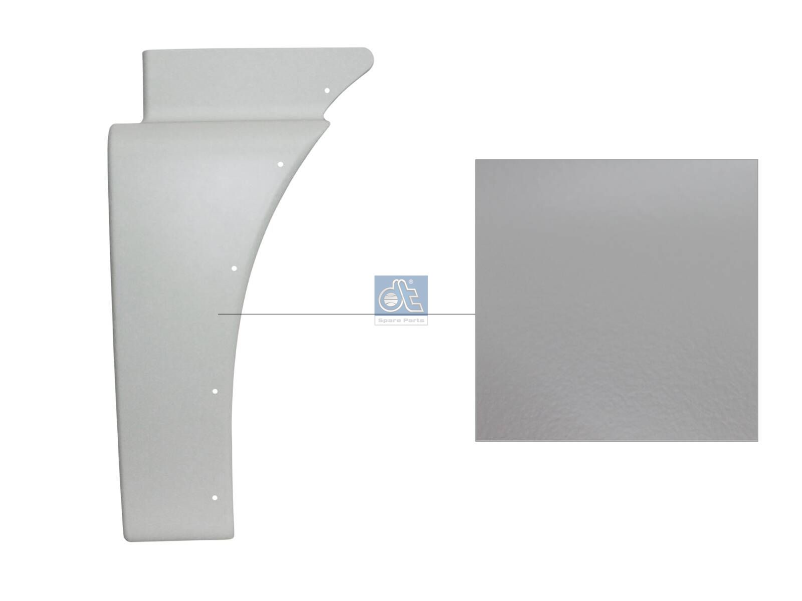 DT Spare Parts 3.80342 Fender trim plate, right