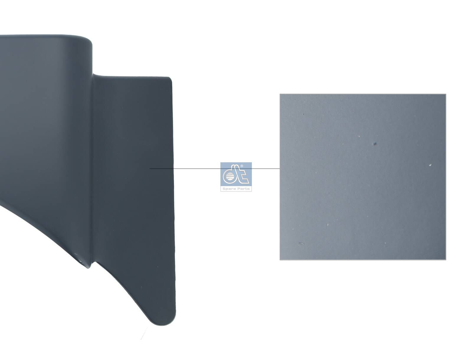 DT Spare Parts 3.80355 Fender trim plate, rear, grey