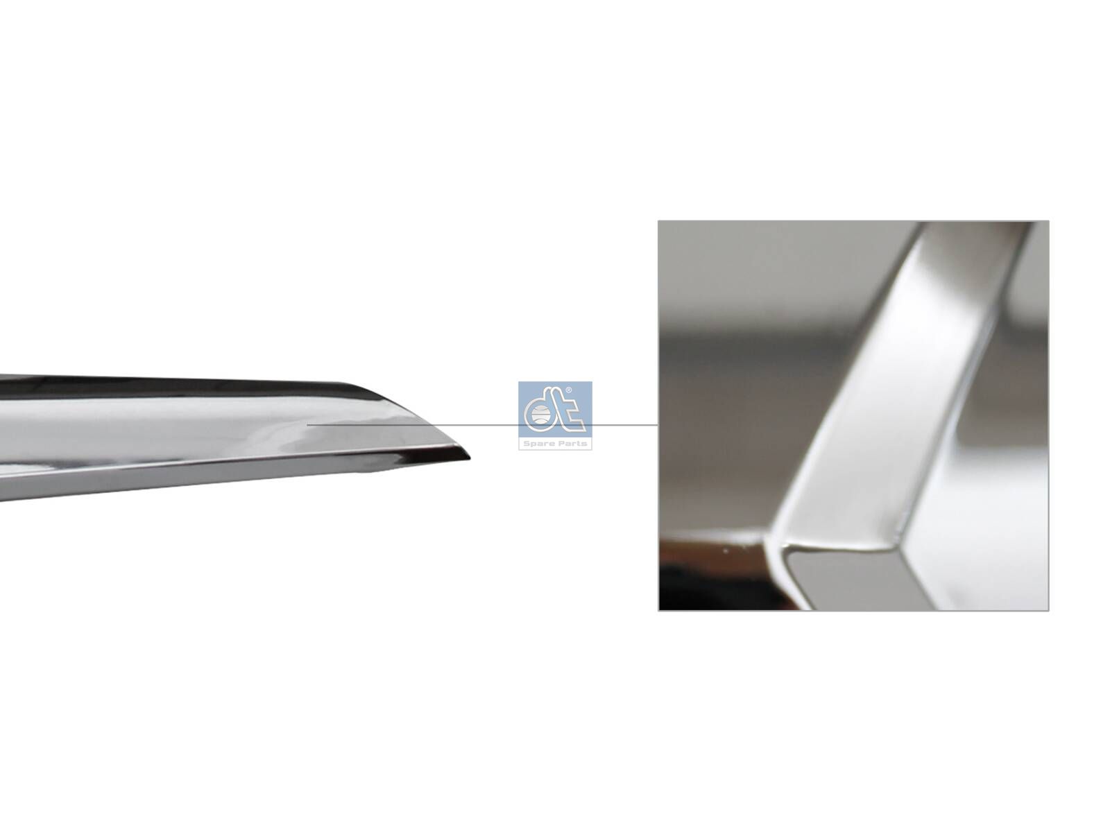 DT Spare Parts 3.80386 Cover moulding, Front grill, chromed