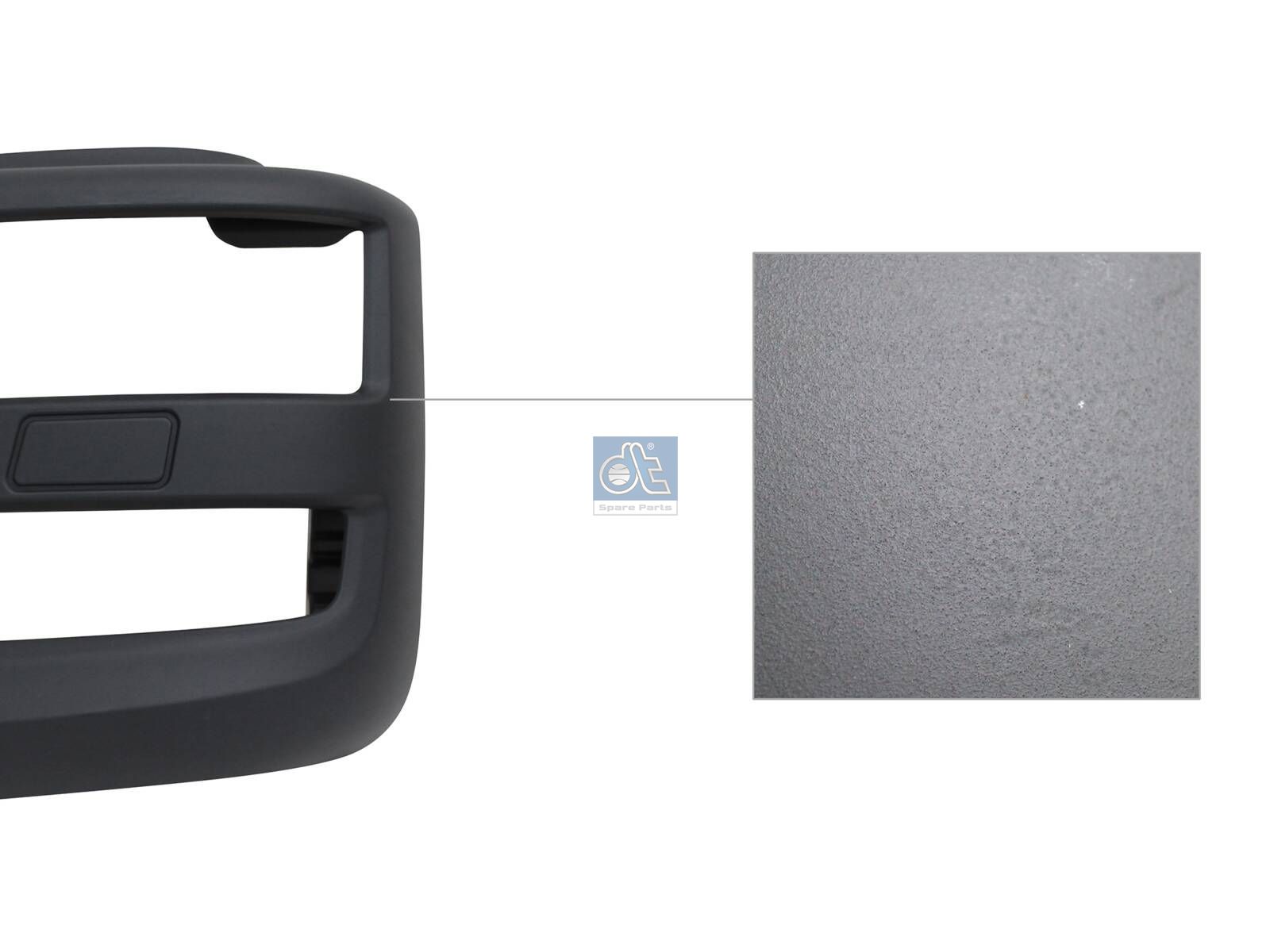 DT Spare Parts 3.81293 Bumper cover, left, grey