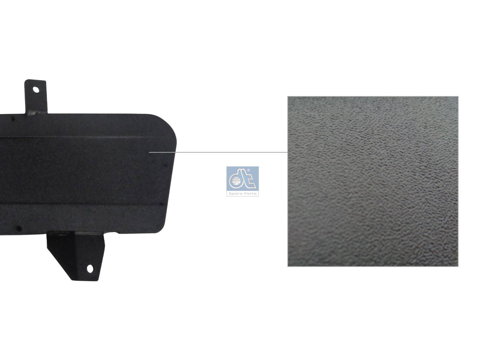 DT Spare Parts 3.81299 Cover, fog lamp, left, black