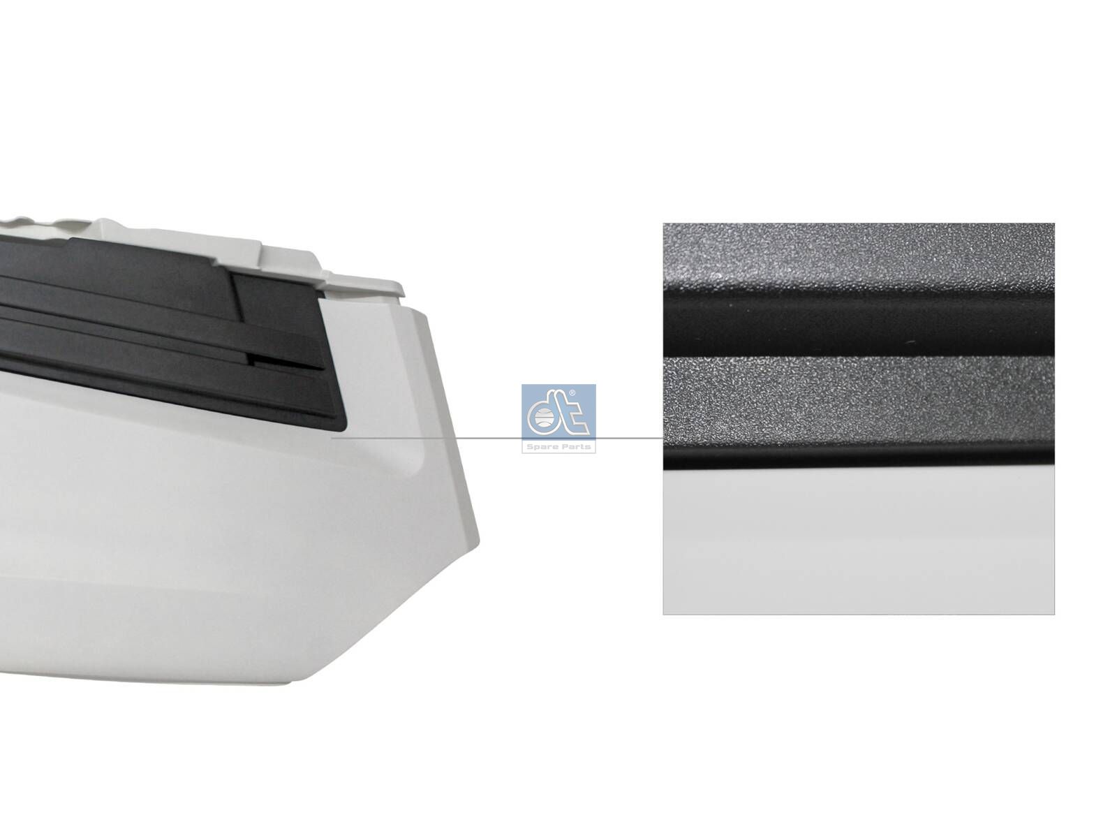 DT Spare Parts 3.81304 Bumper cover, right, white