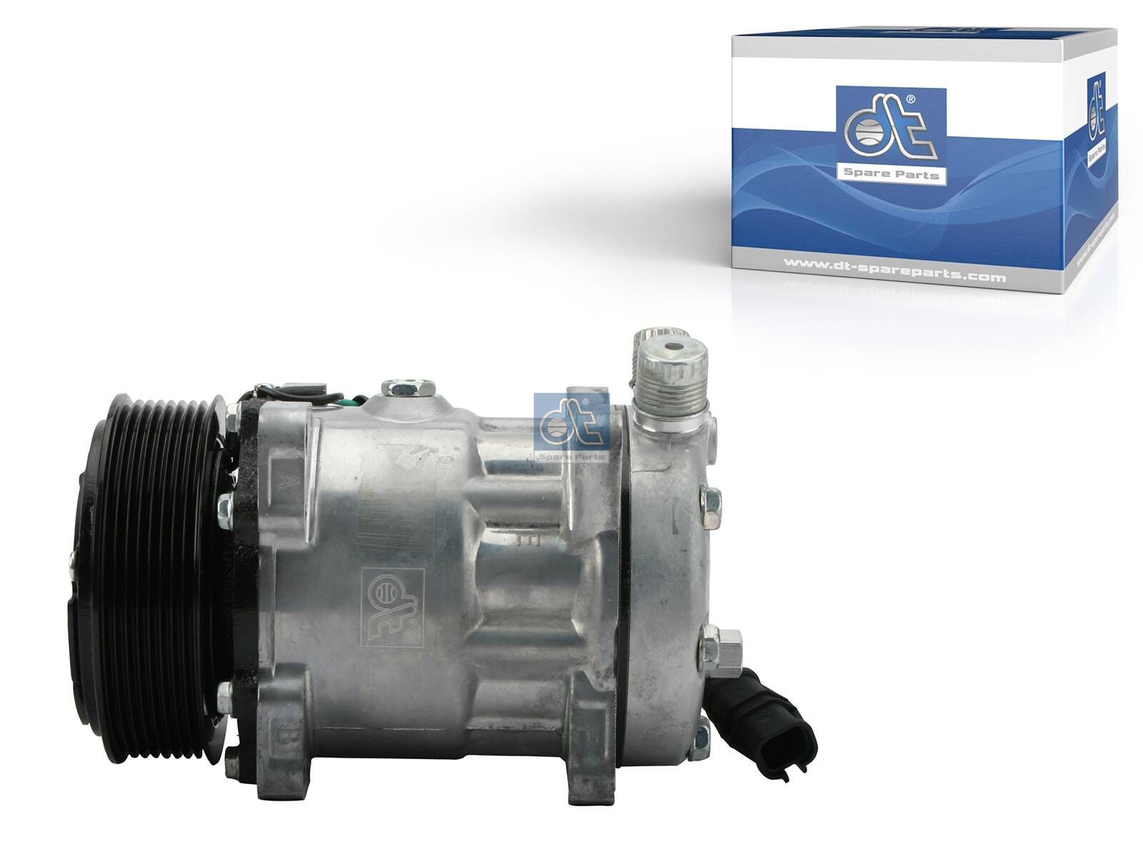DT Spare Parts 3.82241 Compressor, air conditioning, oil filled, 24 V, 8 PK, DP: 119 mm, 8 grooves