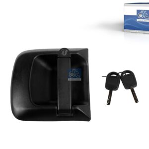 DT Spare Parts 3.85006 Outside door handle, with lock cylinder and key, left