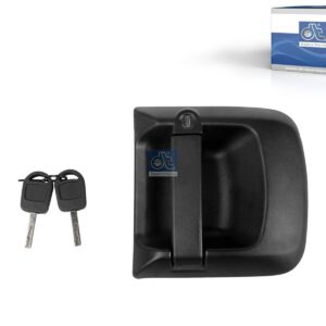 DT Spare Parts 3.85007 Outside door handle, with lock cylinder and key, right