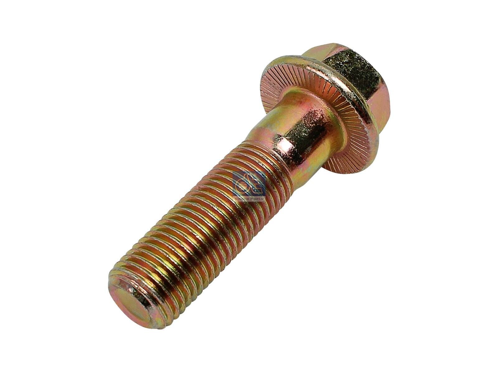DT Spare Parts 3.89612 Screw, M14 x 1,5, LTh: 34 mm, Lu: 50 mm, SW: 19, 10.9