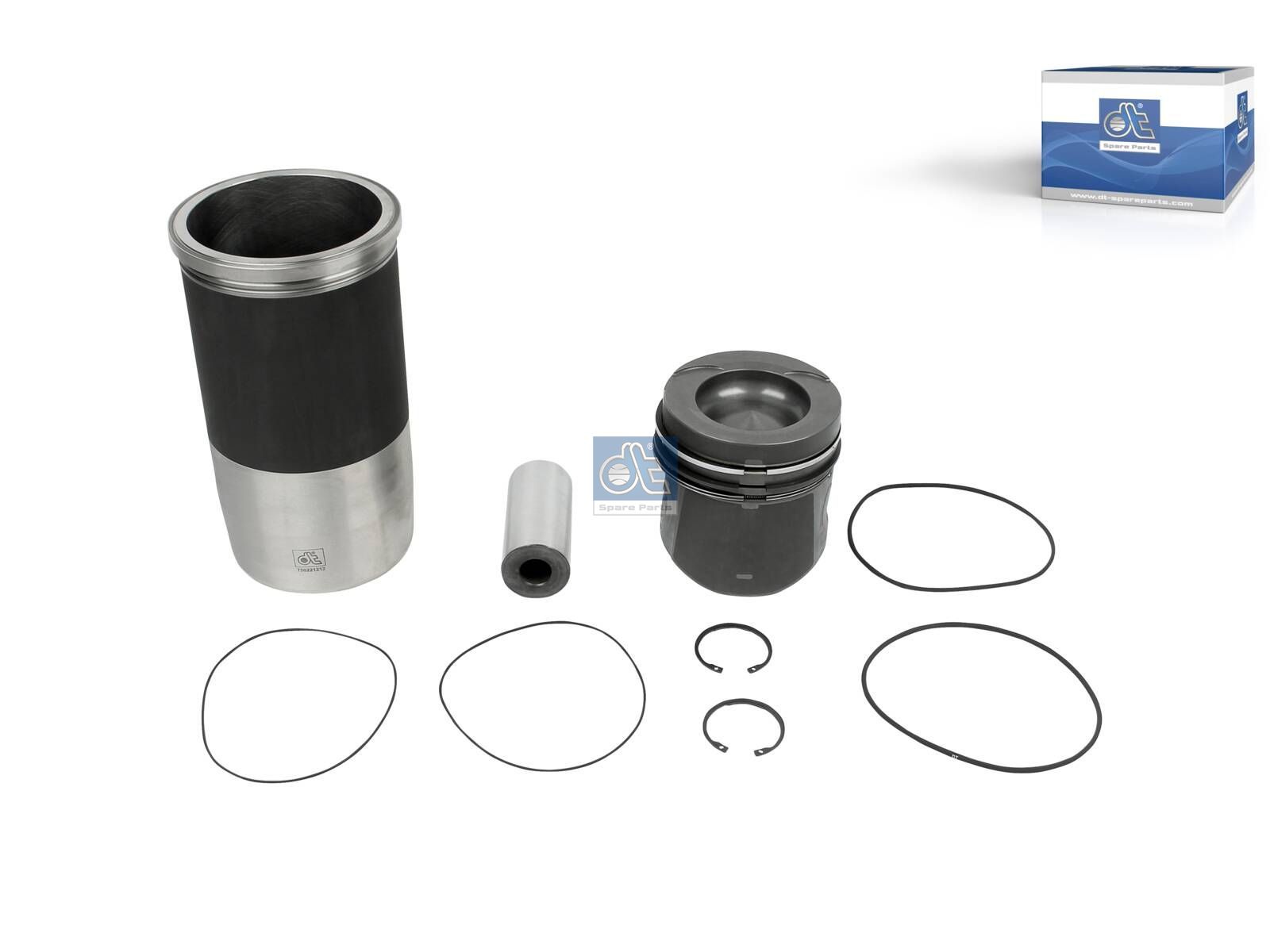 DT Spare Parts 3.90130 Piston with liner, D: 128 mm