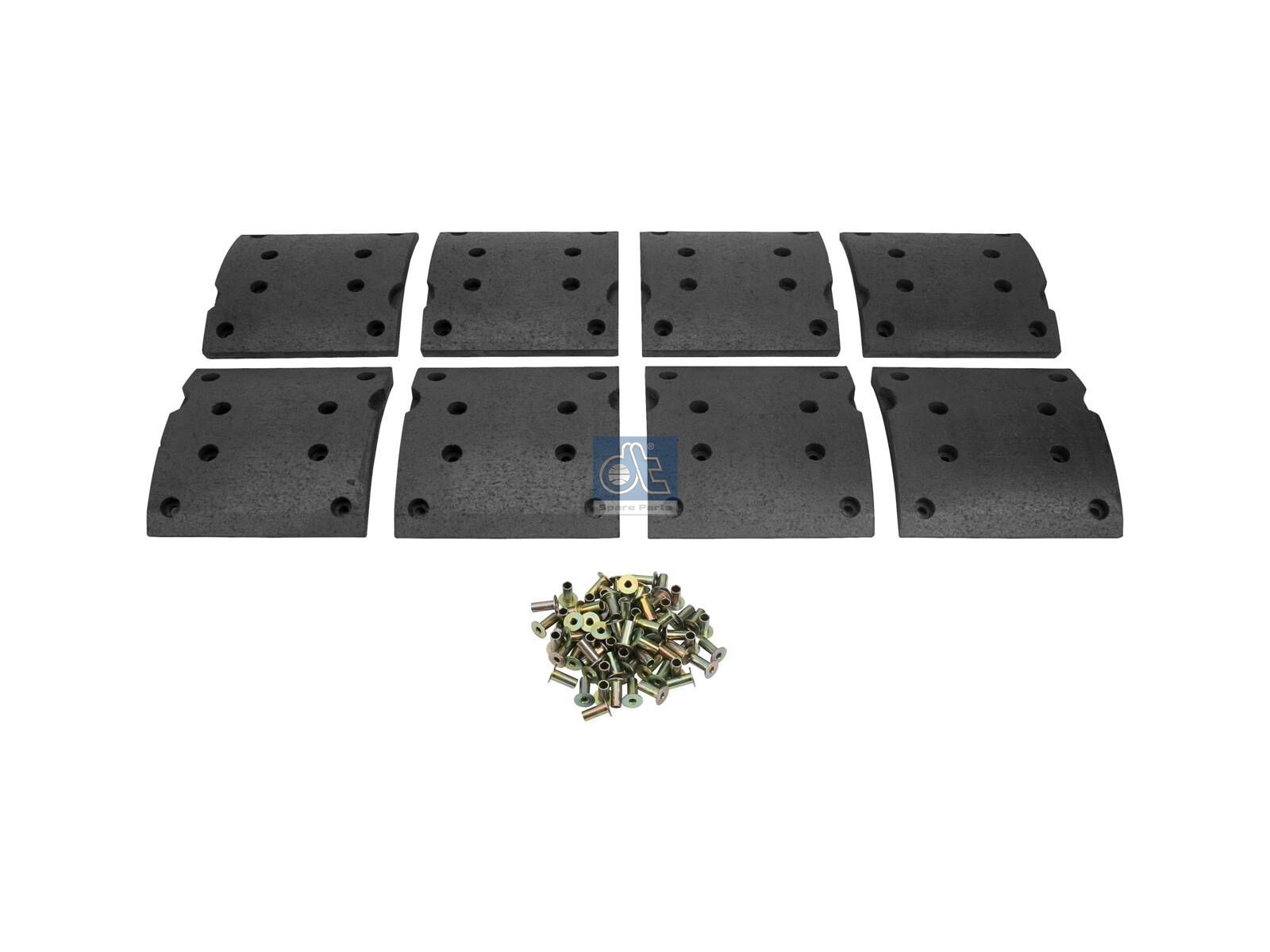 DT Spare Parts 3.96446SP Drum brake lining kit, axle kit - oversize, W: 180 mm, S: 17.7 mm
