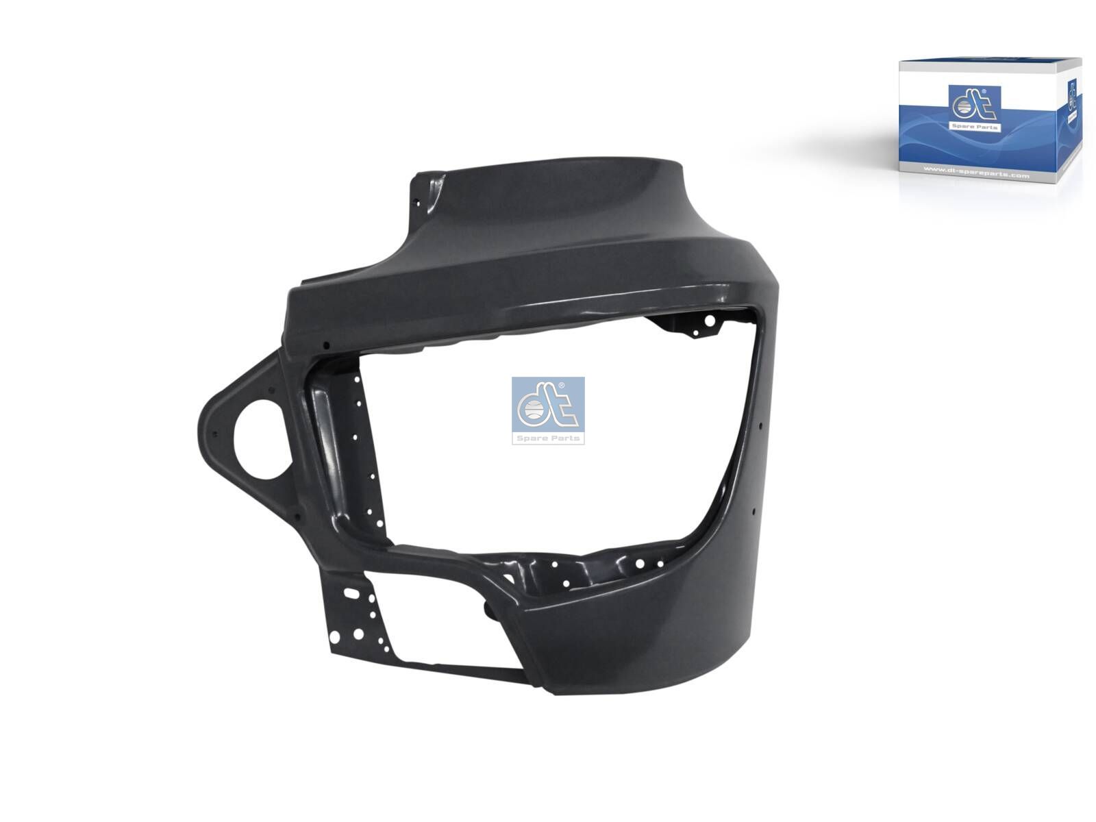 DT Spare Parts 4.00254 Bumper corner, left, grey
