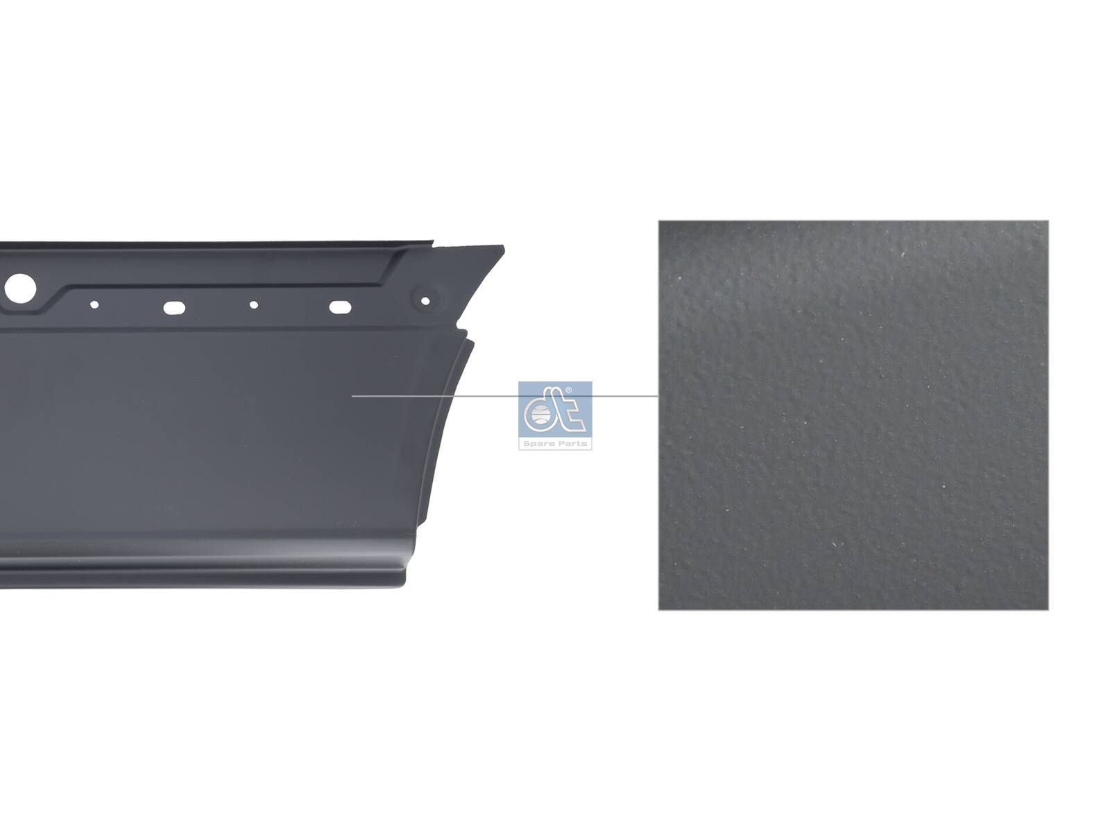 DT Spare Parts 4.01005 Cover, side panel, front, lower left