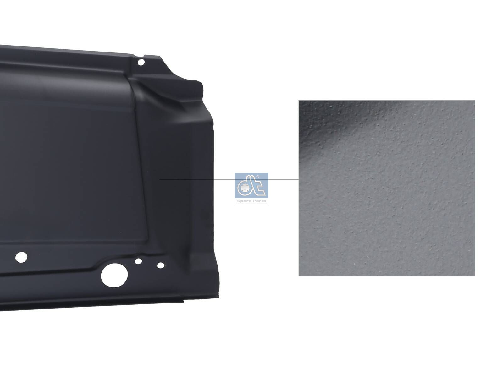 DT Spare Parts 4.01008 Cover, side panel, rear, lower right