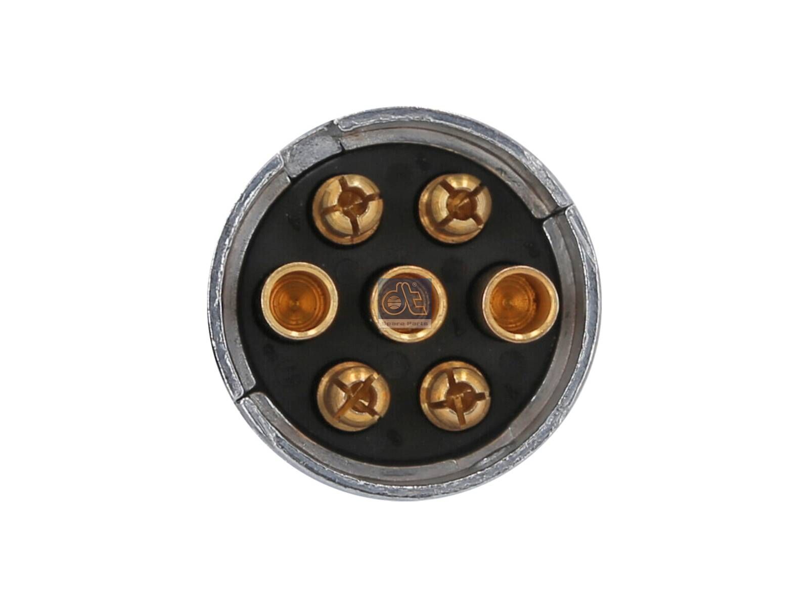 DT Spare Parts 4.10076 Electrical coil, 12 V, L: 3.5 m, ISO 1724, 7 poles